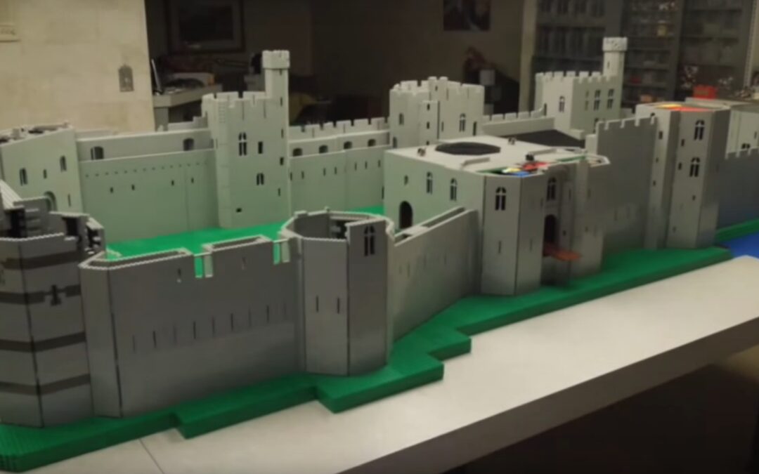 Caernarfon Castle Built out of Lego by American Hobbyist